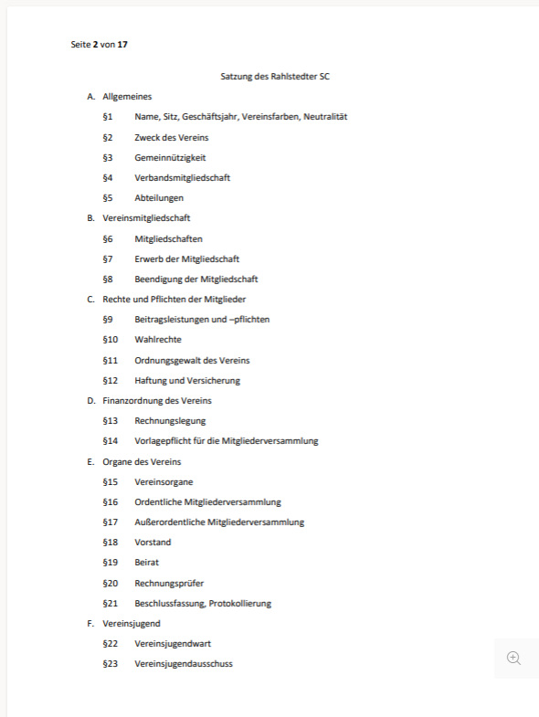 Satzung Stand 31.03.2023